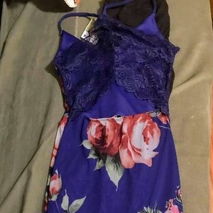 Fashion Nova blue dress $25 size small